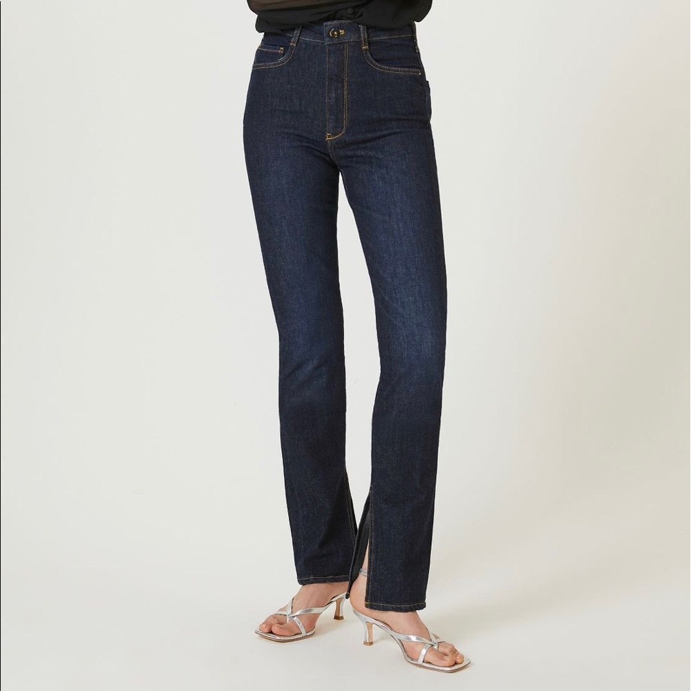 PILCRO @ ANTHROPOLOGIE The Split Straight Jeans - Women’s Size 25 - NEW